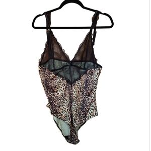 Fantasy Lingerie Sexy Leopard Print Bodysuit Chemise Ladies Plus size 3X/4X CAT